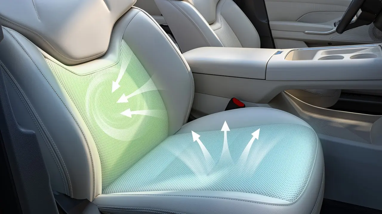 Scaune frontale cu ventilație și încălzire