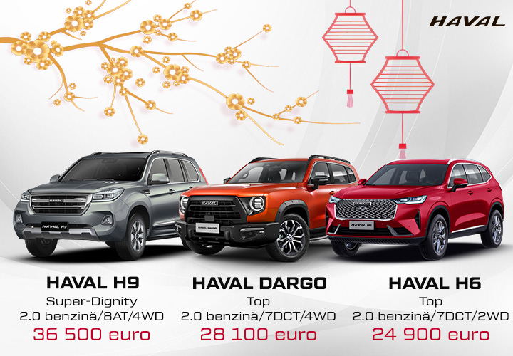 Prețuri speciale pentru SUV-urile Haval